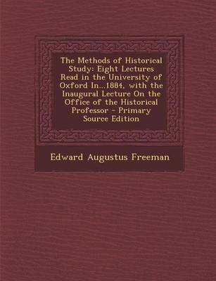 Book cover for The Methods of Historical Study