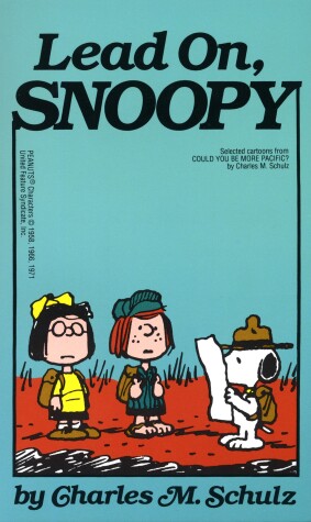 Book cover for Lead On, Snoopy