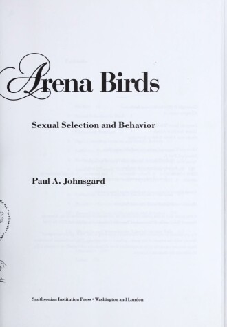 Book cover for Arena Birds