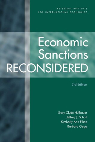 Book cover for Economic Sanctions Reconsidered