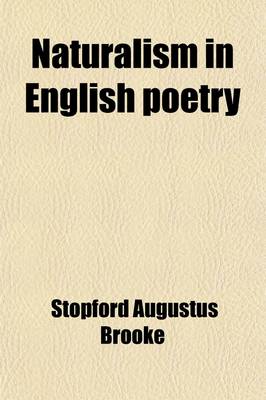 Book cover for Naturalism in English Poetry