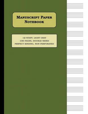 Book cover for Manuscript Paper Notebook