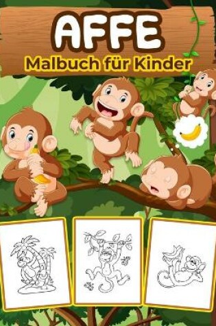 Cover of Affe Malbuch für Kinder