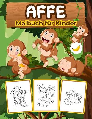 Book cover for Affe Malbuch für Kinder