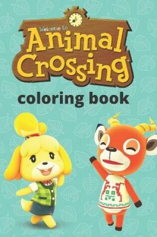 Cover of animal crossing coloring book