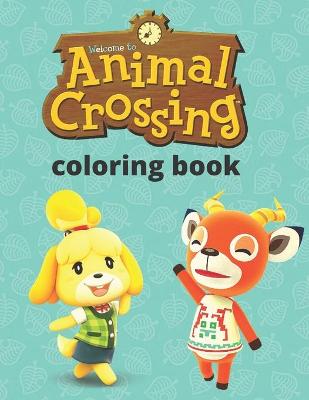 Cover of animal crossing coloring book