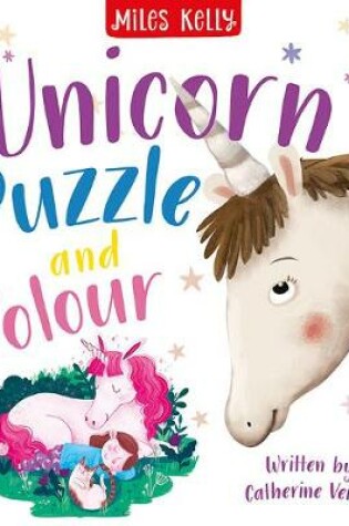 Cover of Unicorn Puzzle and Colour Book