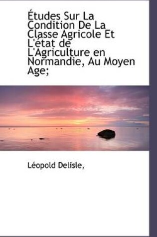 Cover of Etudes Sur La Condition de La Classe Agricole Et L'Etat de L'Agriculture En Normandie, Au Moyen Age;