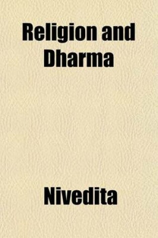 Cover of Religion and Dharma