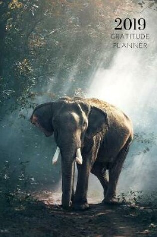 Cover of 2019 Baby Elephant Gratitude Journal Daily Planner