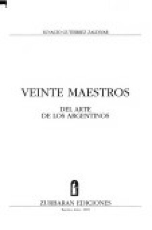 Cover of Veinte Maestros del Arte de Los Argentinos