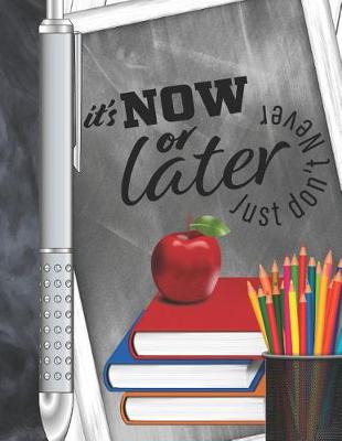 Book cover for It's Now Or Later Just Don't Never