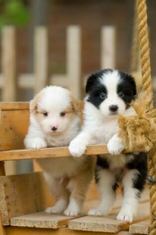 Cover of Puppies in a Wooden Cradle Journal