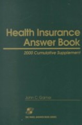 Cover of Health Insurance Answer Book