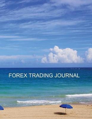 Book cover for Forex Trading Journal Tropical Beach Scene