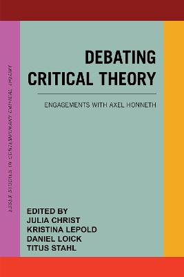 Cover of Debating Critical Theory