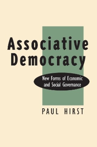Cover of Associative Democracy