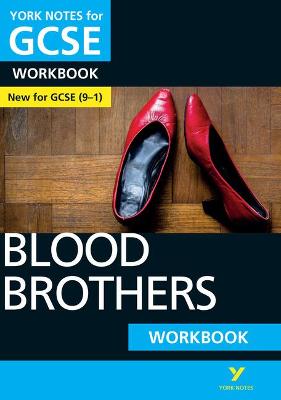 Book cover for Blood Brothers: York Notes for GCSE Workbook the ideal way to catch up, test your knowledge and feel ready for and 2023 and 2024 exams and assessments