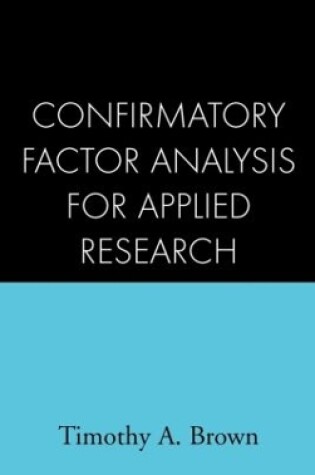 Cover of Confirmatory Factor Analysis for Applied Research