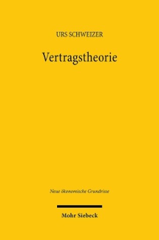 Cover of Vertragstheorie
