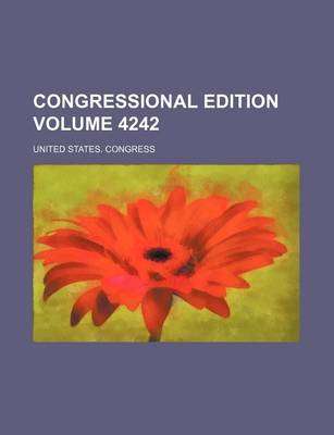 Book cover for Congressional Edition Volume 4242