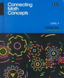 Cover of DIRECT INSTRUCTION: CONNECTING MATH CONCEPTS, FIRST EDITION 1992-1997, LEVEL F, STUDENT TEXTBOOK