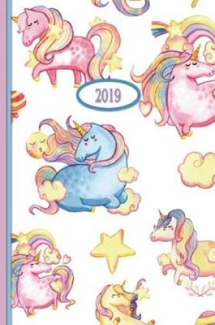 Cover of 2019 Planner - Pink Unicorns