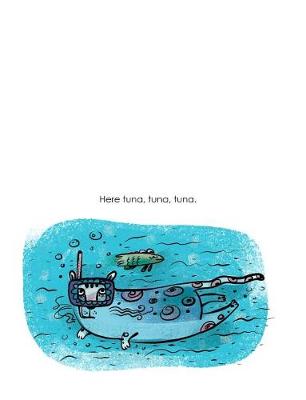 Book cover for Here tuna, tuna, tuna. Cat Love Composition Book