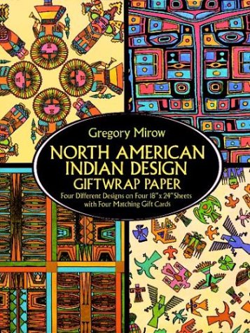 Book cover for North American Indian Design Giftwrap Paper