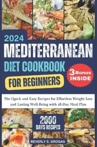 Cover of Mediterranean Diet Cookbook for Beginners 2024