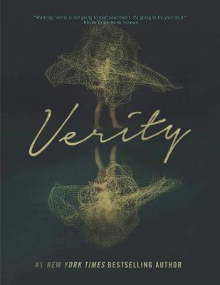 Book cover for Verity by Colleen Hoover notebook paperback with 8.5 x 11 in 100 pages