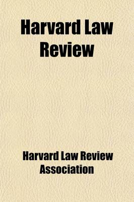 Book cover for Harvard Law Review Volume 18