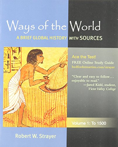 Book cover for Ways of the World with Sources V1 & Bedford Glossary World History & Historical Atlas of World History & World History Matters