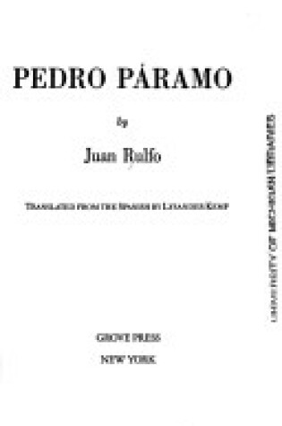 Cover of Pedro Parama