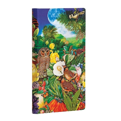 Book cover for Moon Garden Slim Lined Hardcover Journal