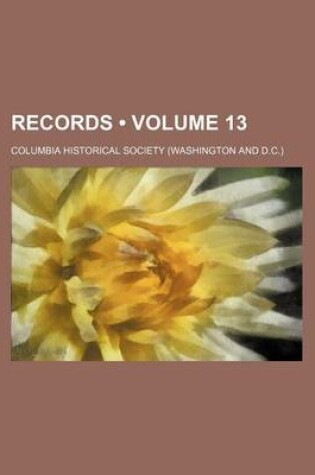 Cover of Records (Volume 13)