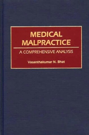 Cover of Medical Malpractice