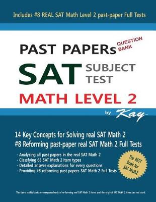 Book cover for PAST PAPERs QUESTION BANK SAT SUBJECT TEST MATH LEVEL 2