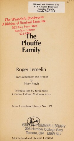 Book cover for Plouffe Family