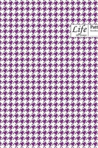 Cover of Checkered II Pattern Composition Notebook Wide Large 100 Sheet Purple Cover