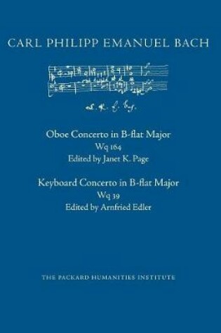 Cover of Concerto in B-flat Major, Wq 164 and Wq 39