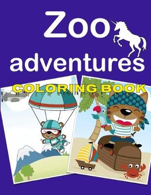 Book cover for Zoo Adventures Coloring Book