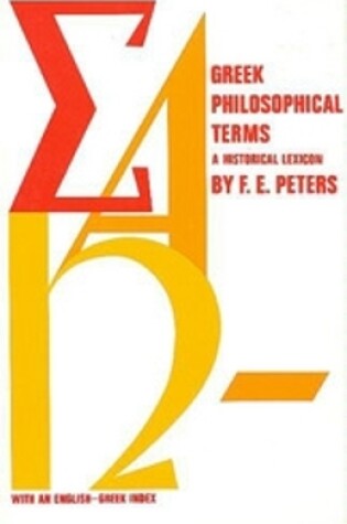 Cover of Greek Philosophical Terms
