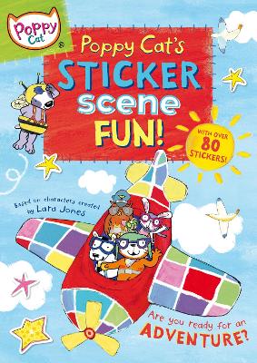 Book cover for Poppy Cat's Sticker Scene Fun