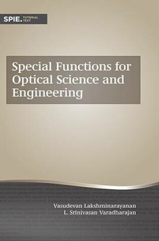 Cover of Special Functions for Optical Science and Engineering