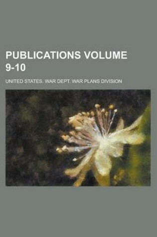 Cover of Publications Volume 9-10