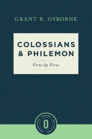 Cover of Colossians & Philemon Verse by Verse