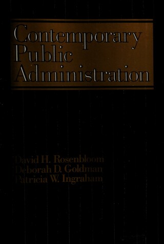 Book cover for Public Administration Reader