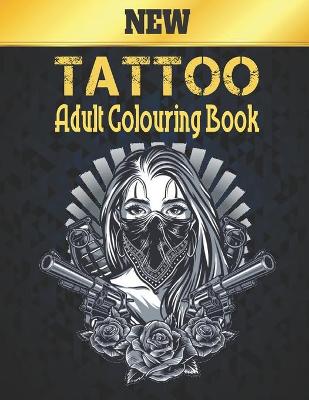 Book cover for Colouring Book Tattoo Adult