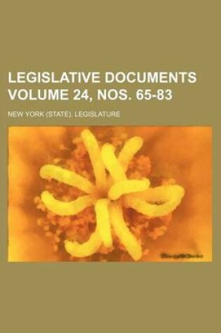 Cover of Legislative Documents Volume 24, Nos. 65-83